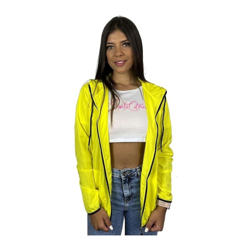 Imagem 2 do produto Jaqueta Corta Vento com Capuz Wss Diamond - Feminina