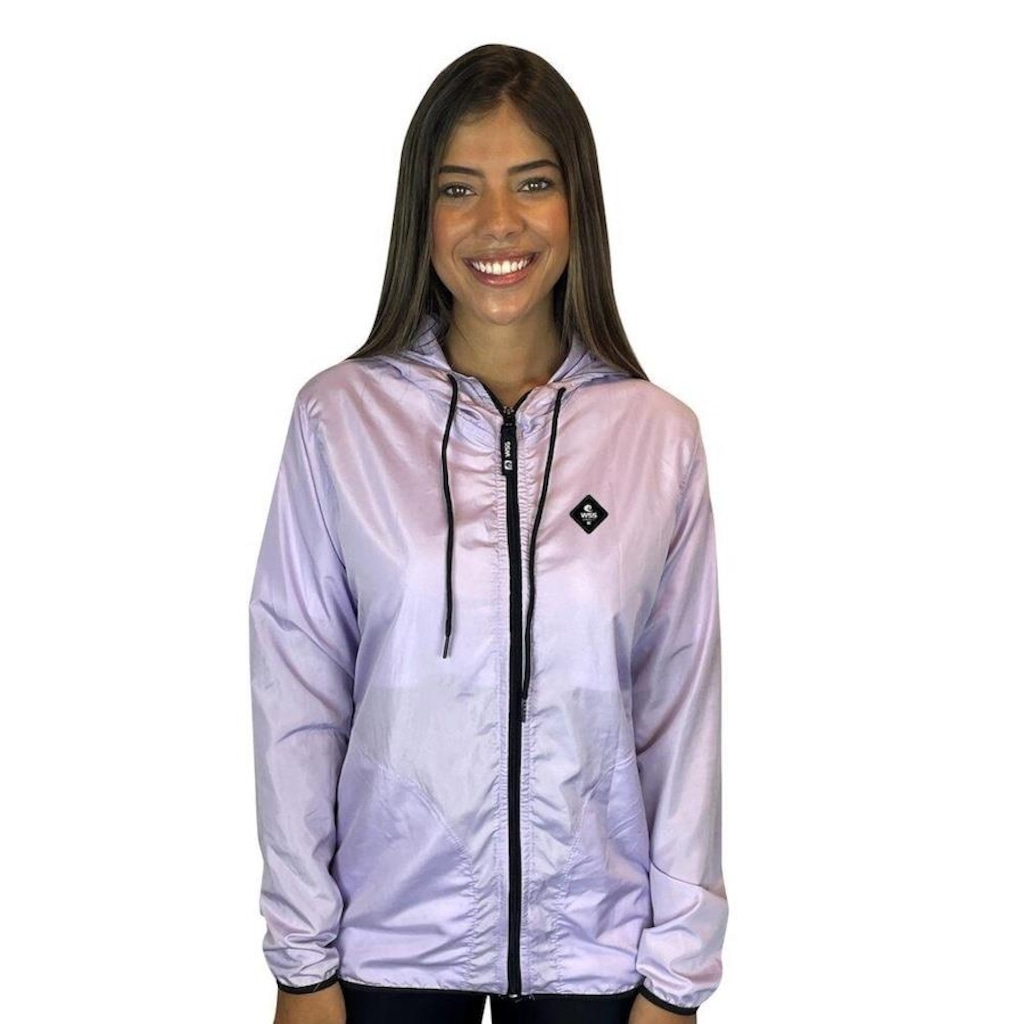 Jaqueta Corta Vento com Capuz Wss Diamond - Feminina