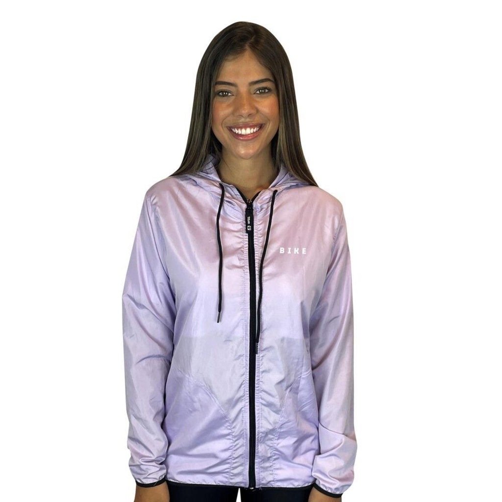 Jaqueta Corta Vento com Capuz WSS Bike Ii - Feminina