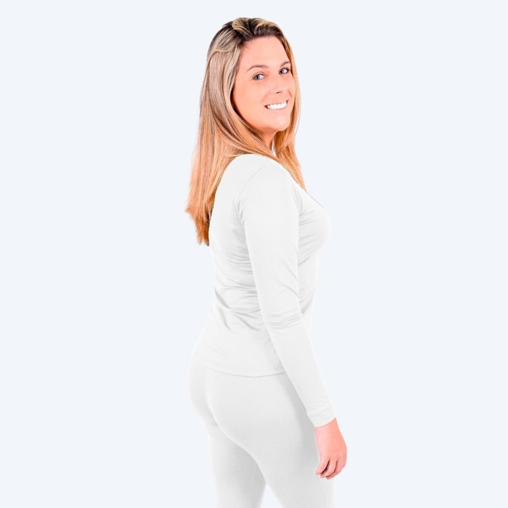 Imagem 2 do produto Camiseta Manga Longa Térmica Roupas Térmicas Segunda Pele - Feminina