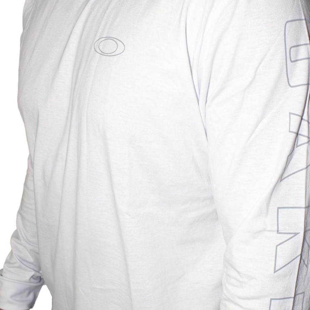 Camiseta Oakley Manga Longa Bark Heather - Masculina - Foto 4