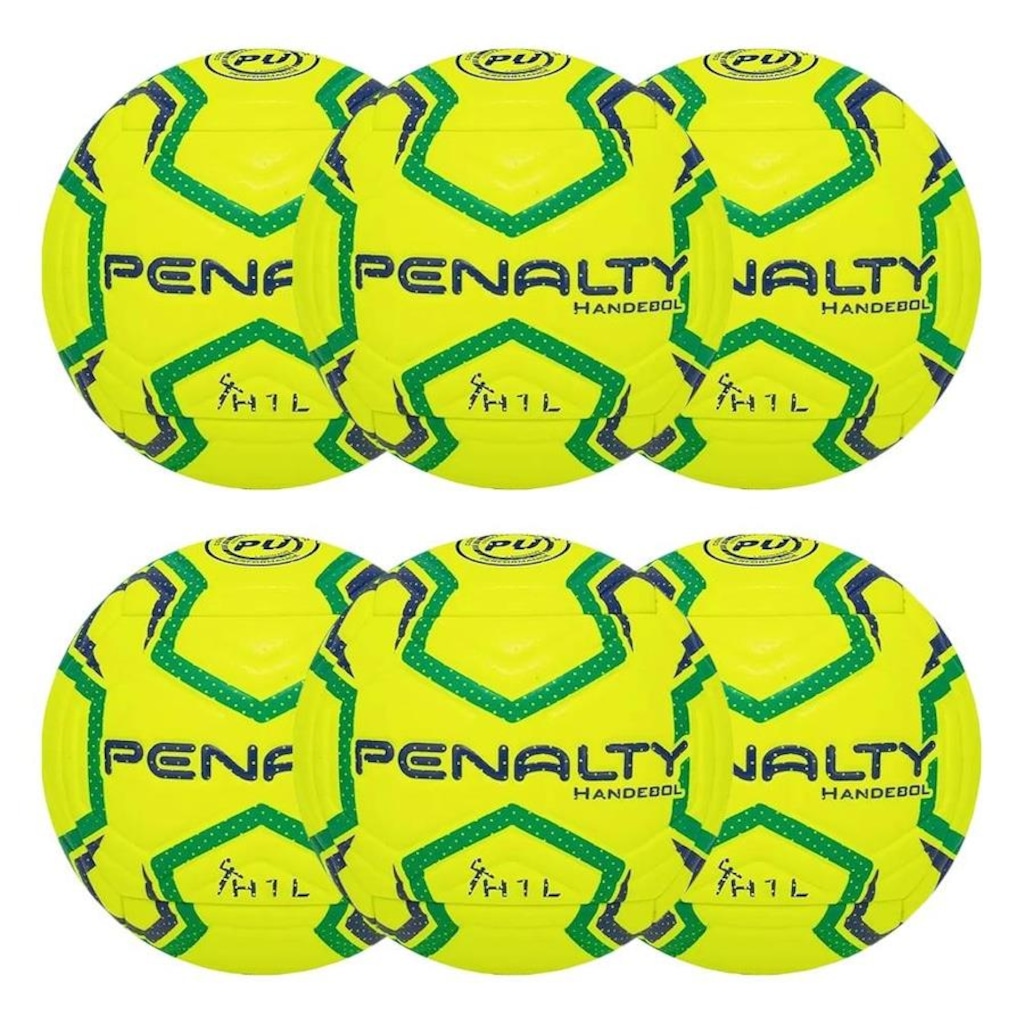 Kit Bolas de Handebol Penalty H1L Ultra Fusion - 6 Unidades