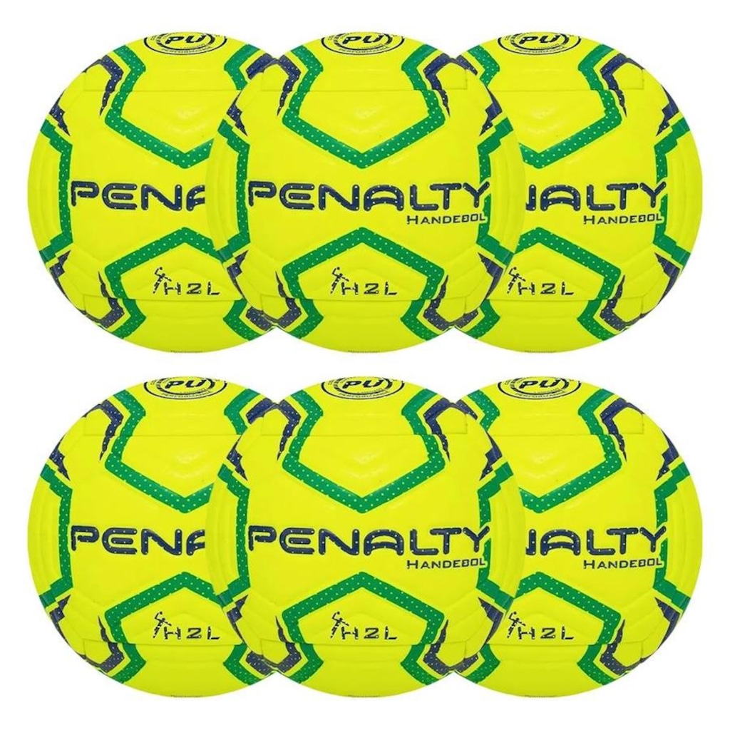 Kit Bolas de Handebol Penalty H2L Ultra Fusion - 6 Unidades