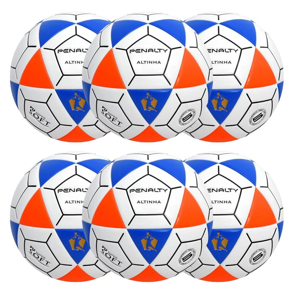 Imagem 1 do produto Kit Bolas de Futevôlei Penalty Altinha Xxi - 6 Unidades