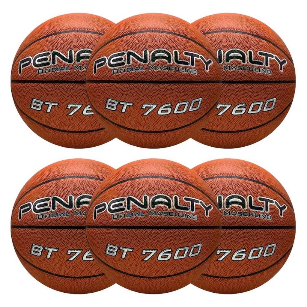 Kit de Bolas de Basquete Penalty Bt7600 Viii - 6 Unidades