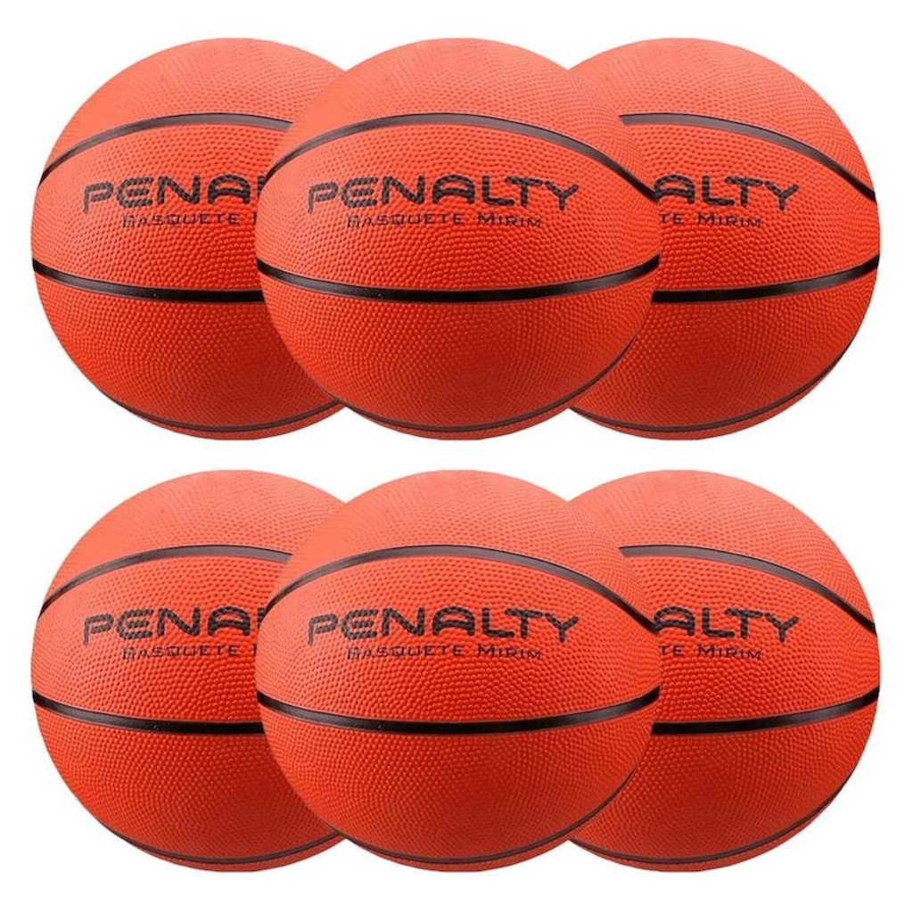 Kit de Bolas de Basquete Penalty Playoff Mirim - 6 Unidades