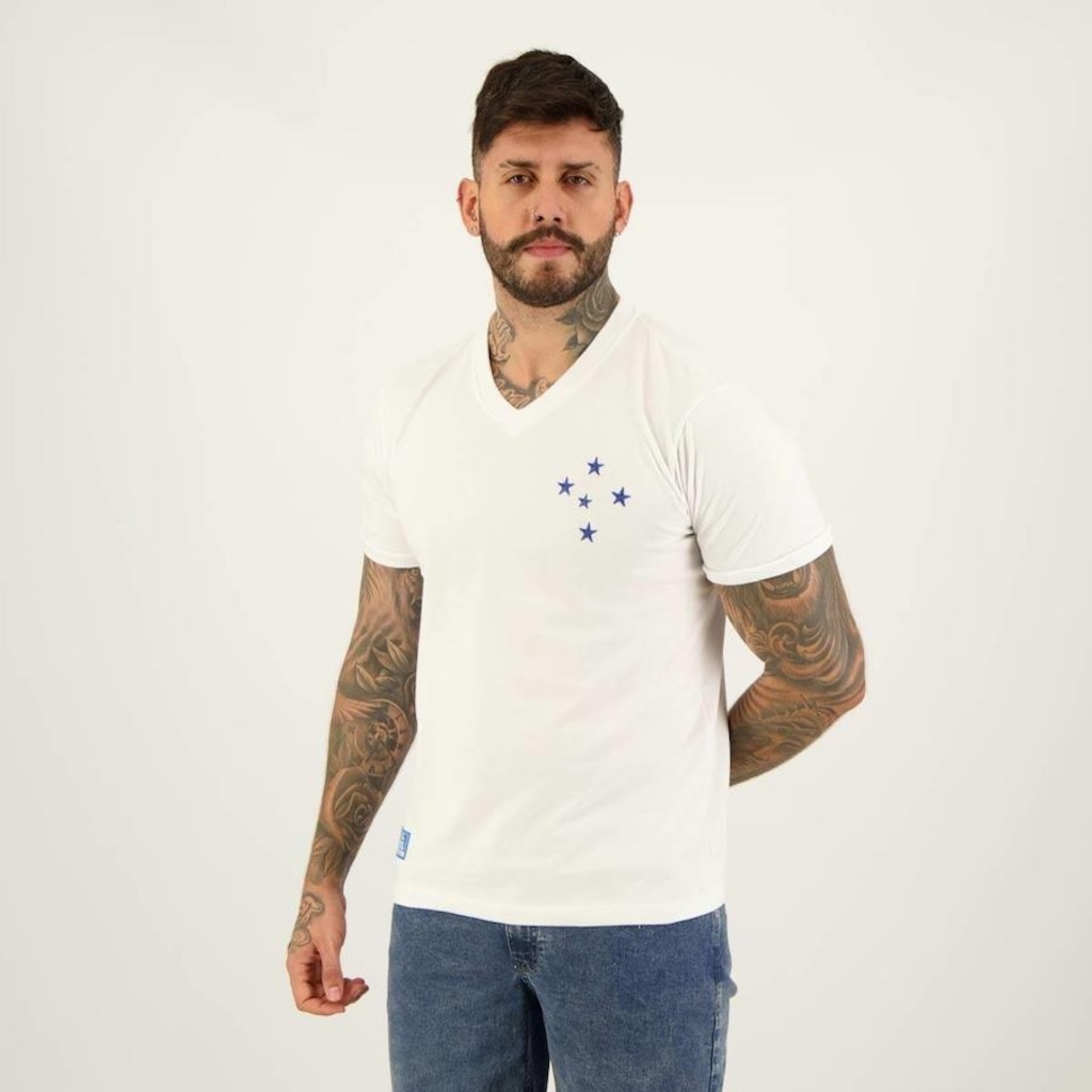 Imagem 3 do produto Camiseta do Cruzeiro SPR Retrô 1976 Away - Masculina