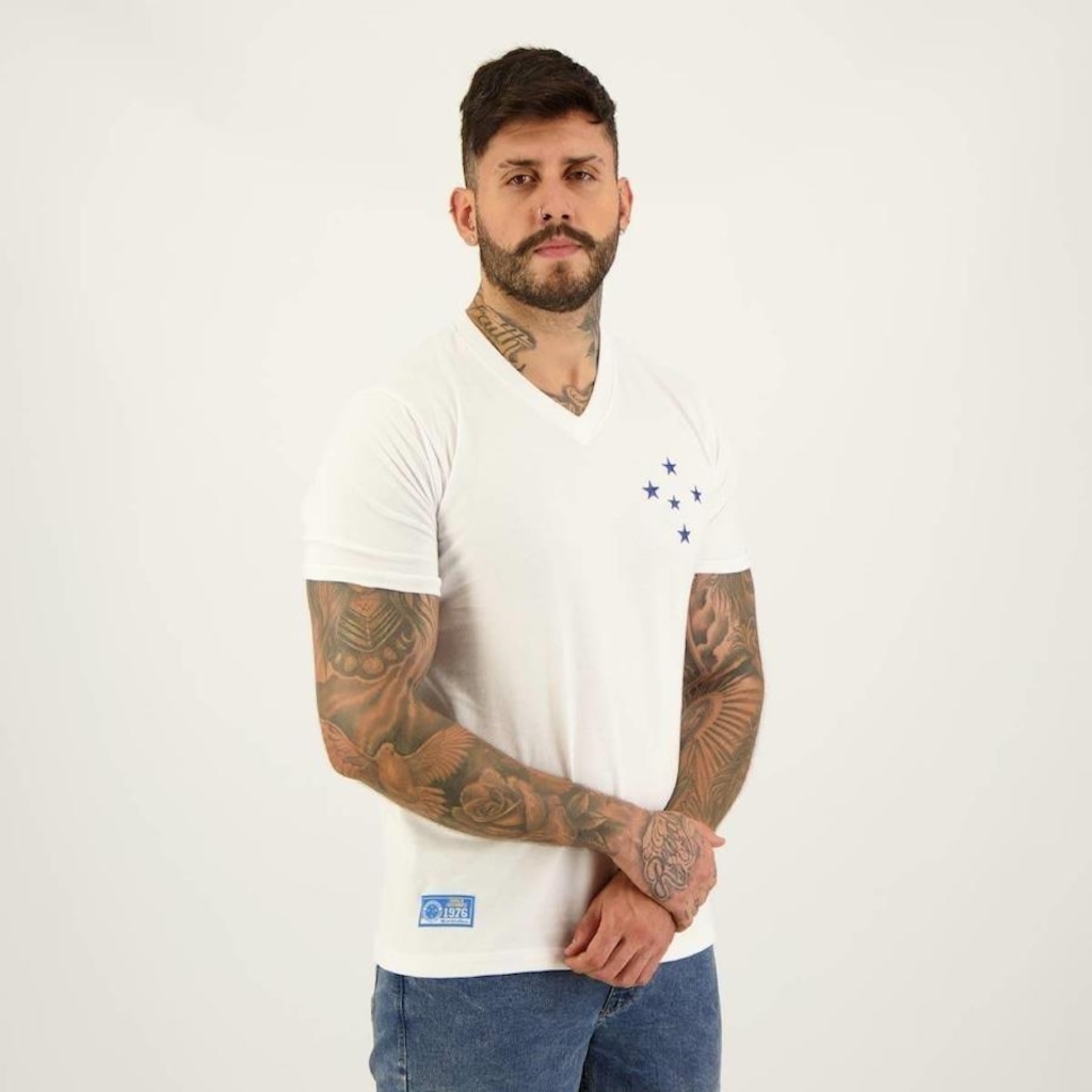 Imagem 5 do produto Camiseta do Cruzeiro SPR Retrô 1976 Away - Masculina