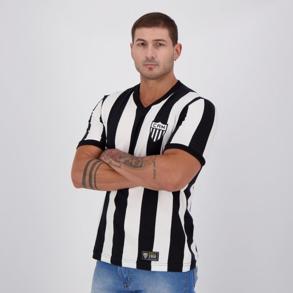 Imagem 3 do produto Camisa do Atlético Mineiro Retromania 1950 Retrô - Masculina
