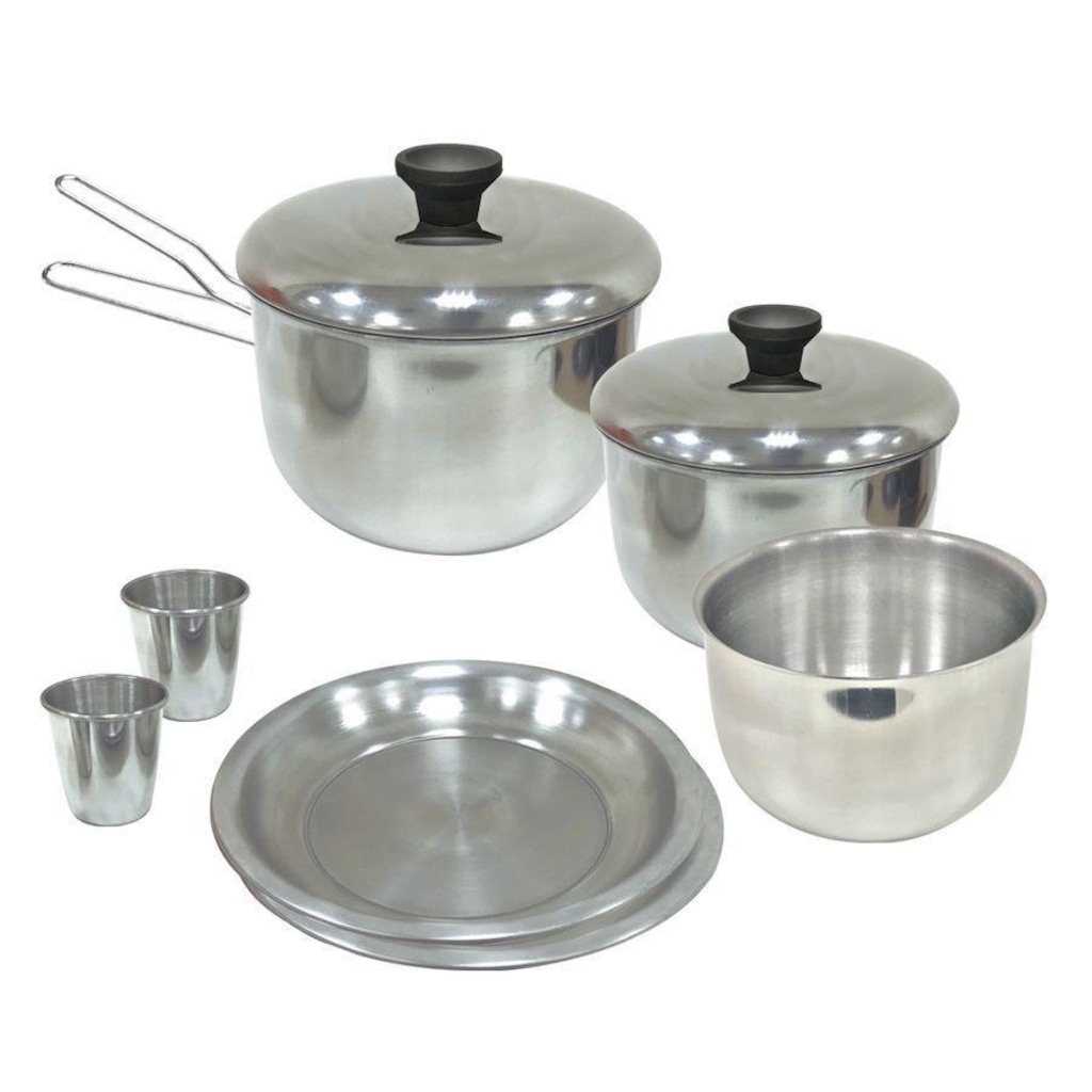 Kit de Panelas de Camping Nautika NTK Gourmet - 8 Peças