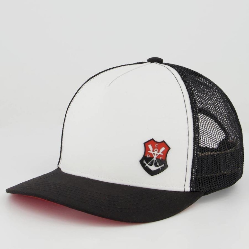 Boné Aba Curva do Flamengo Supercap Americano - Snapback - Adulto