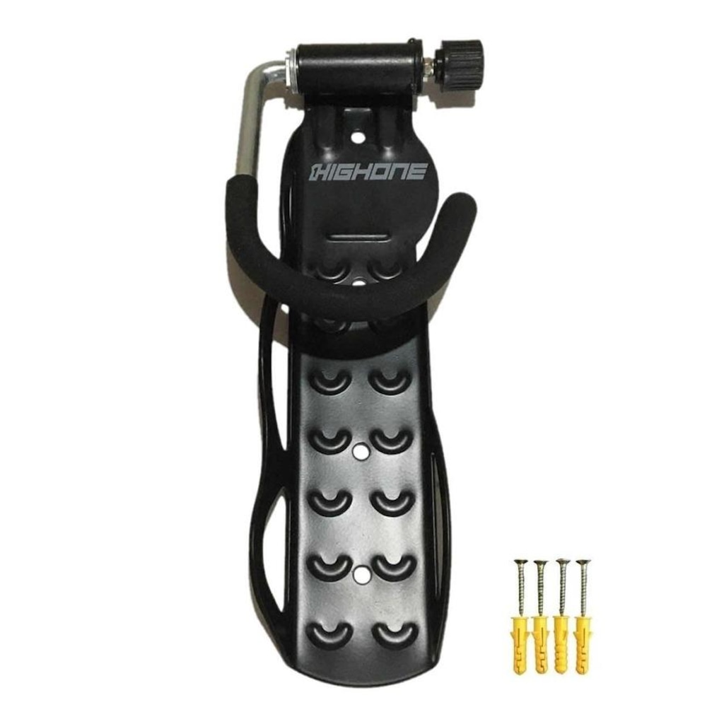 Imagem 2 do produto Kit de Suporte de Parede para Bicicleta Vertical High One Retrátil - 2 Unidades