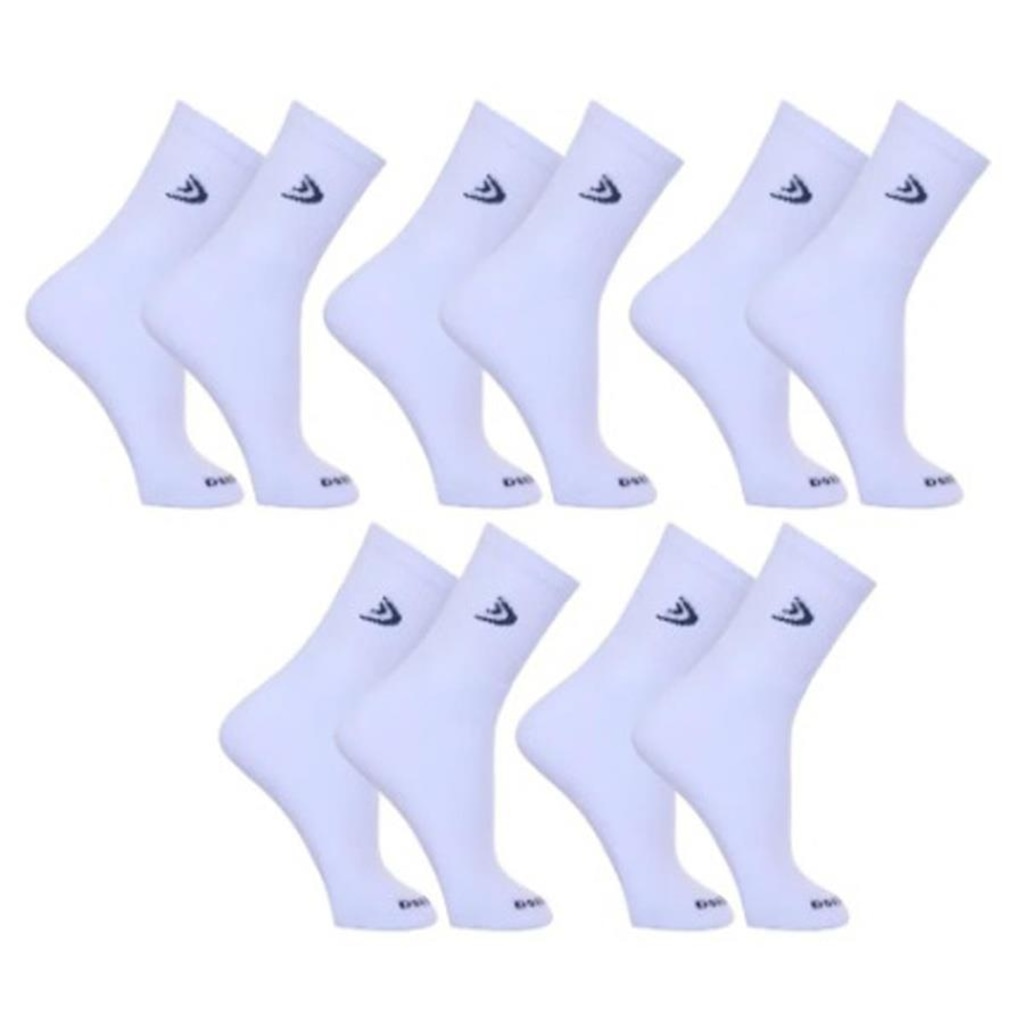 Kit Meias Cano Longo Dorbe Algodão - 5 Pares - Adulto
