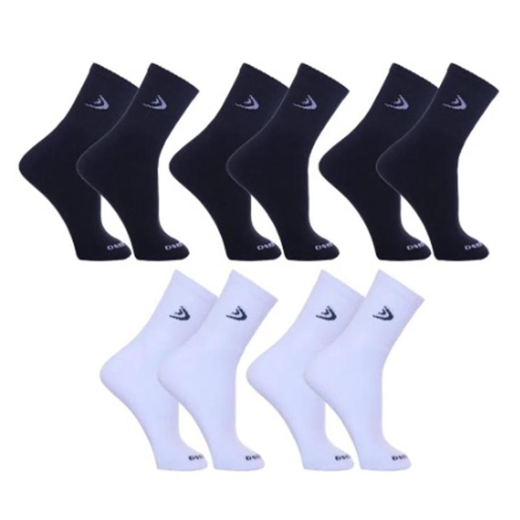 Kit Meias Cano Longo Dorbe Algodão - 5 Pares - Adulto