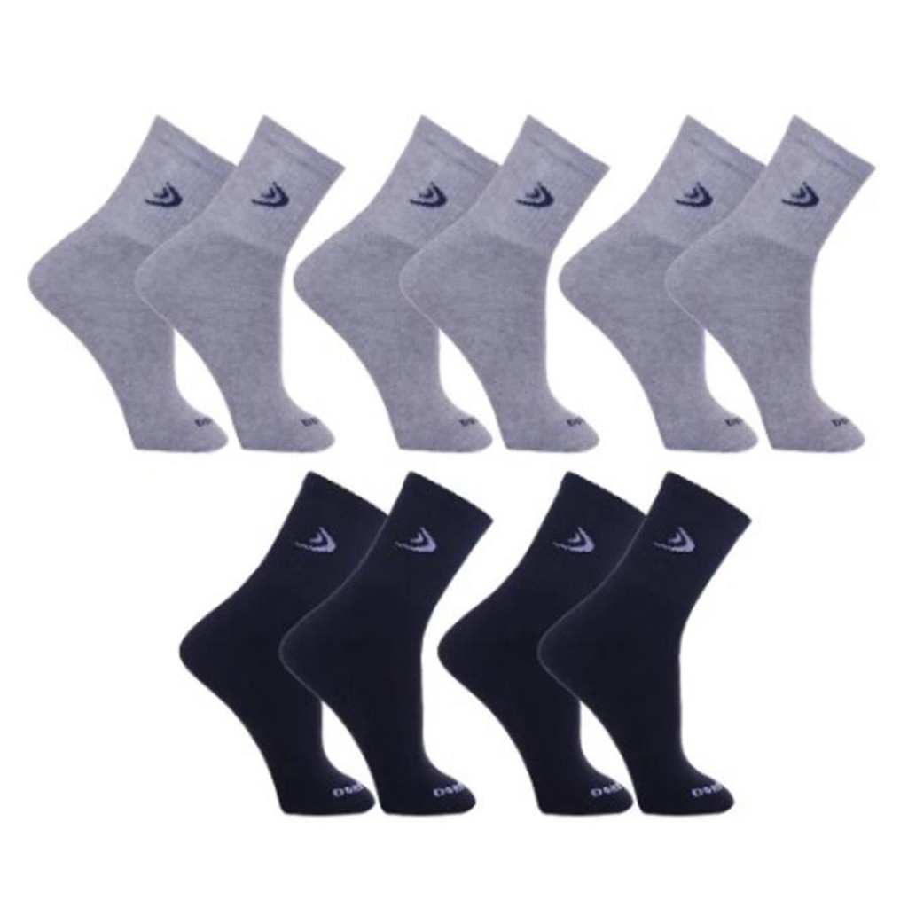 Kit Meias Cano Longo Dorbe Algodão - 5 Pares - Adulto