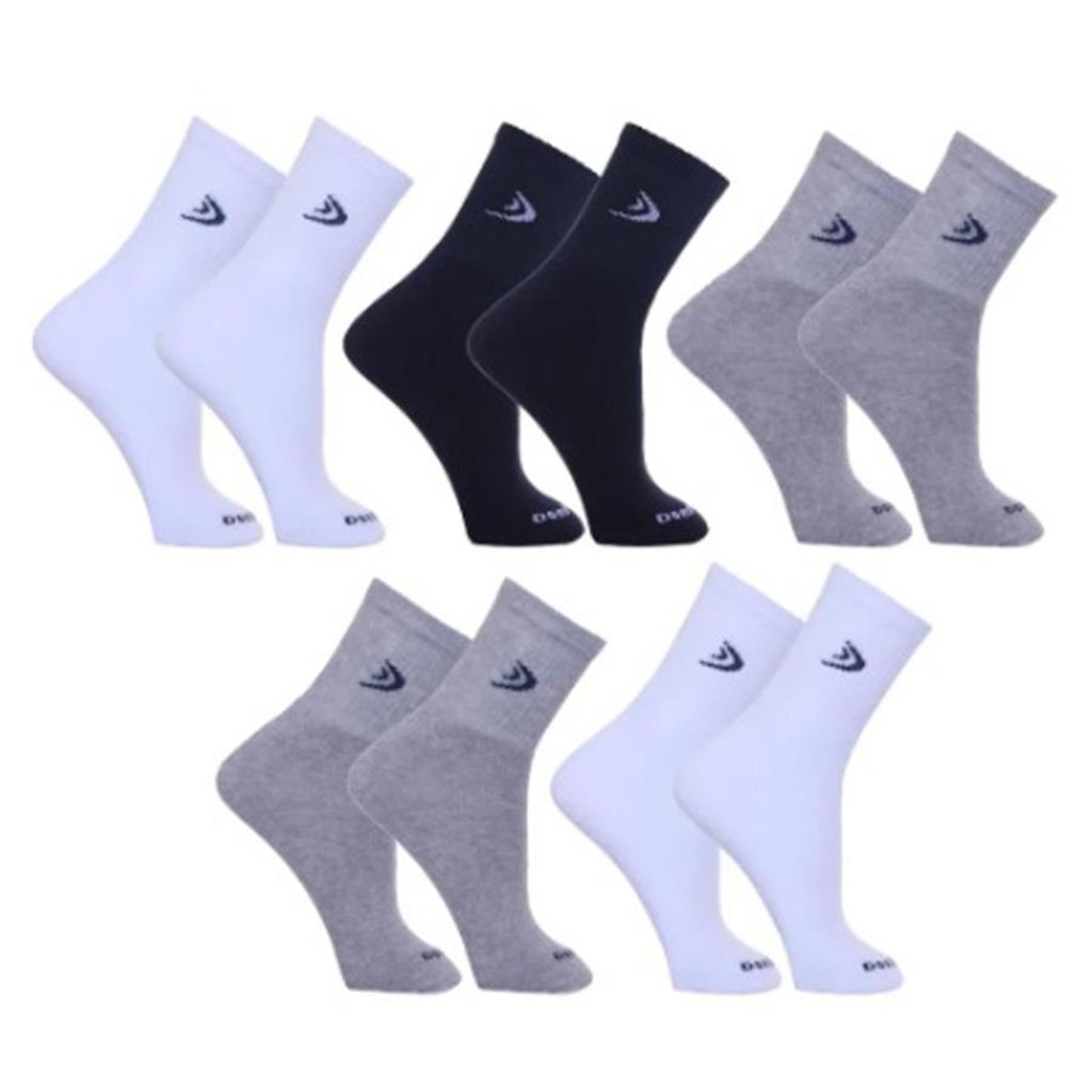 Kit Meias Cano Longo Dorbe Algodão - 5 Pares - Adulto