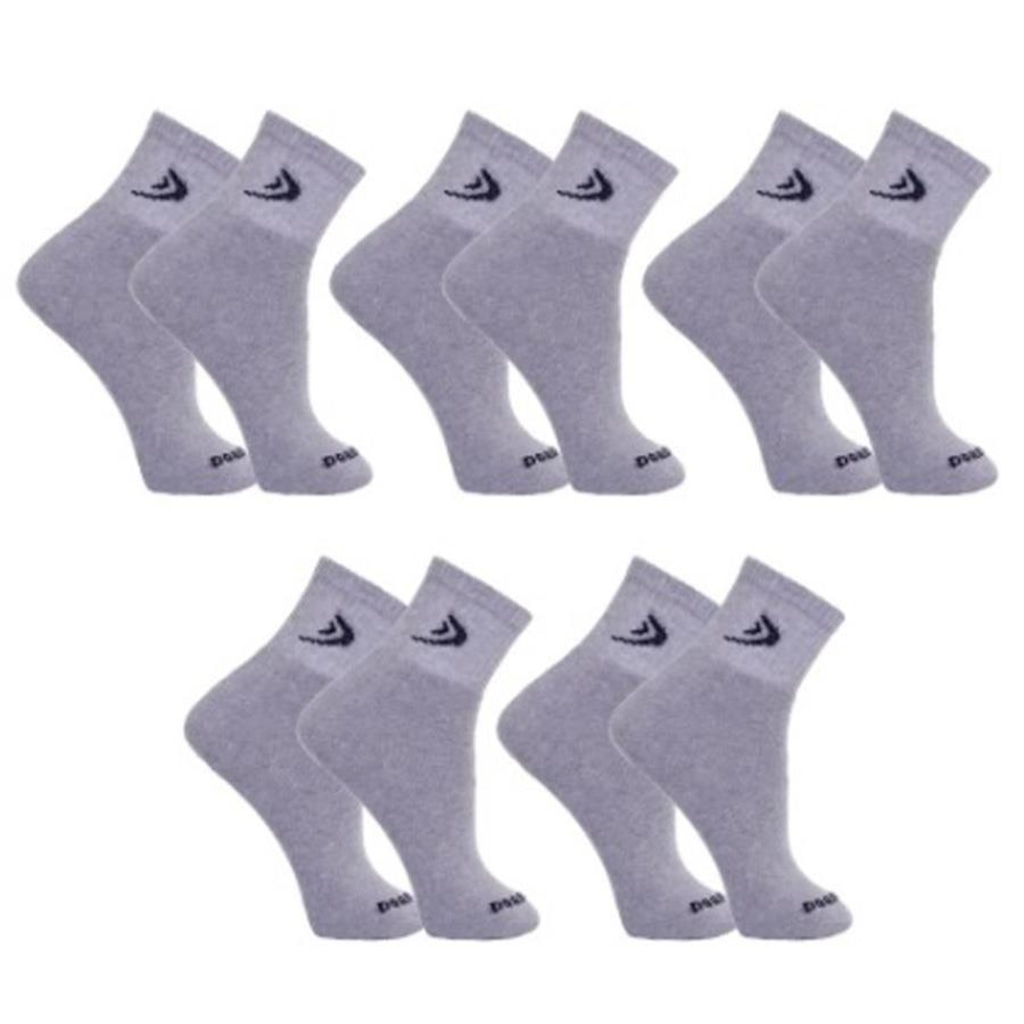 Kit Meias Cano Curto Dorbe Algodão - 5 Pares - Masculina
