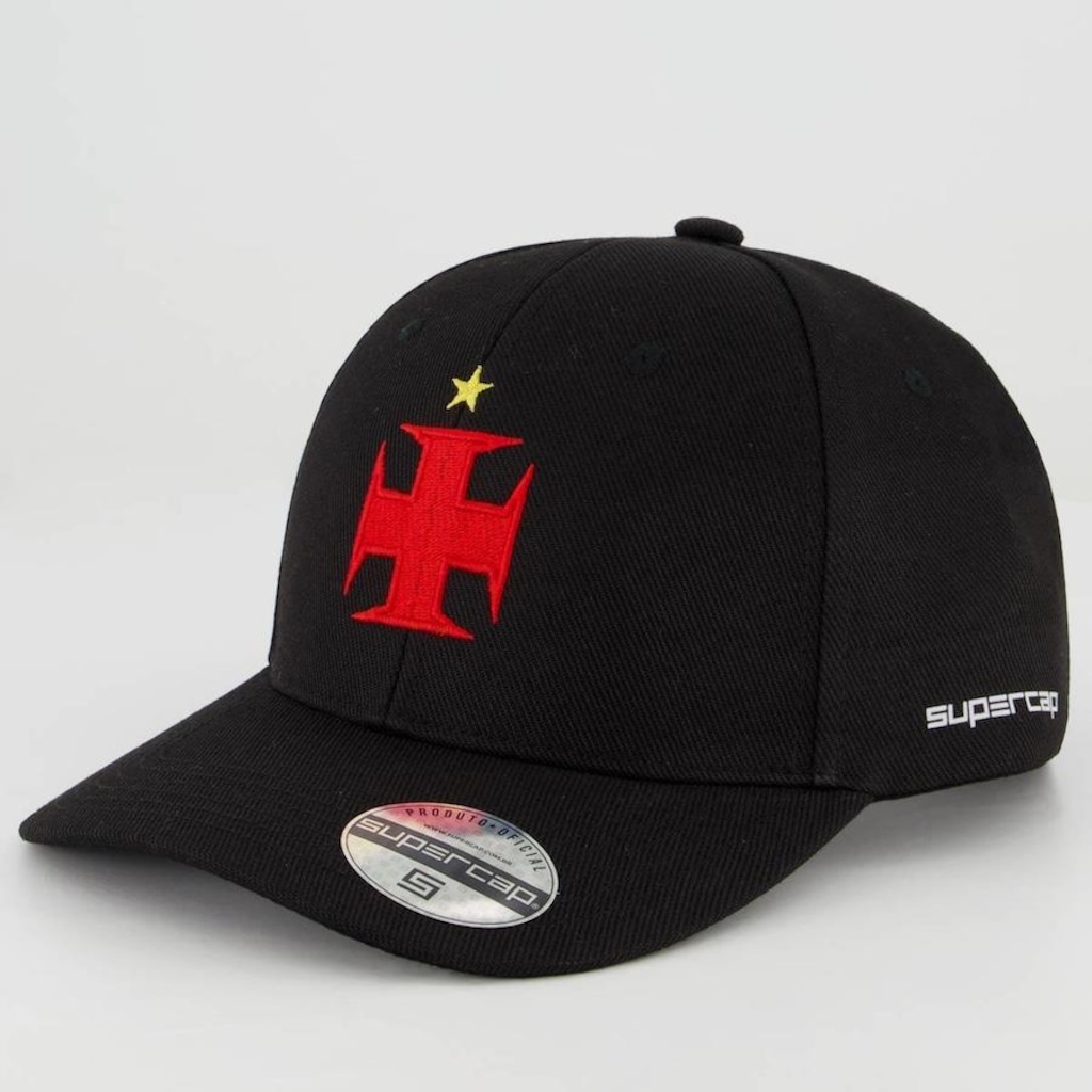 Boné do Vasco Escudo Camisas Negras - Snapback - Adulto