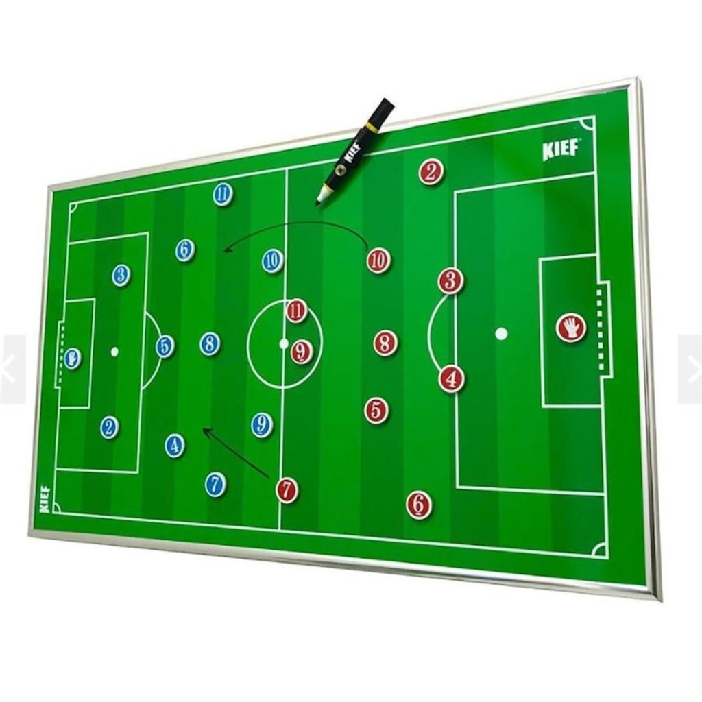 Quadro Tático de Parede Magnético Kief Futebol Campo - Foto 1