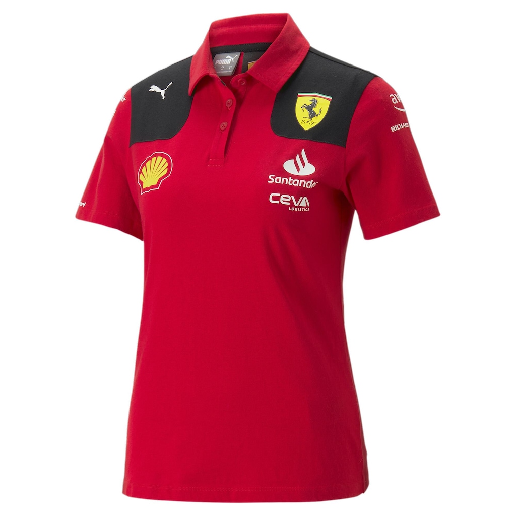 Camiseta Polo Puma Manga longa Scuderia Ferrari 2023 Team Torcedor - Feminina - Foto 1