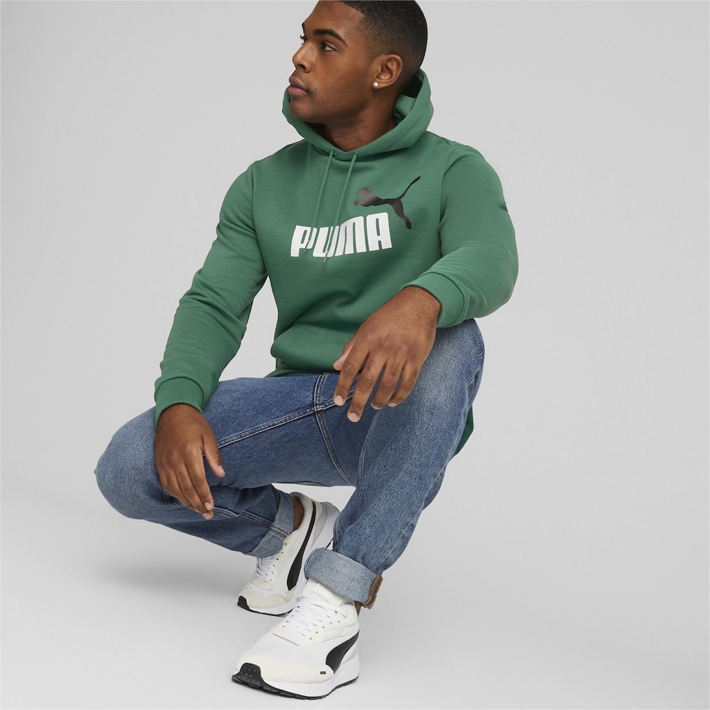 Imagem 4 do produto Blusão de Moletom com Capuz Puma Essentials Plus Two-Tone Big Logo Fleece - Masculino