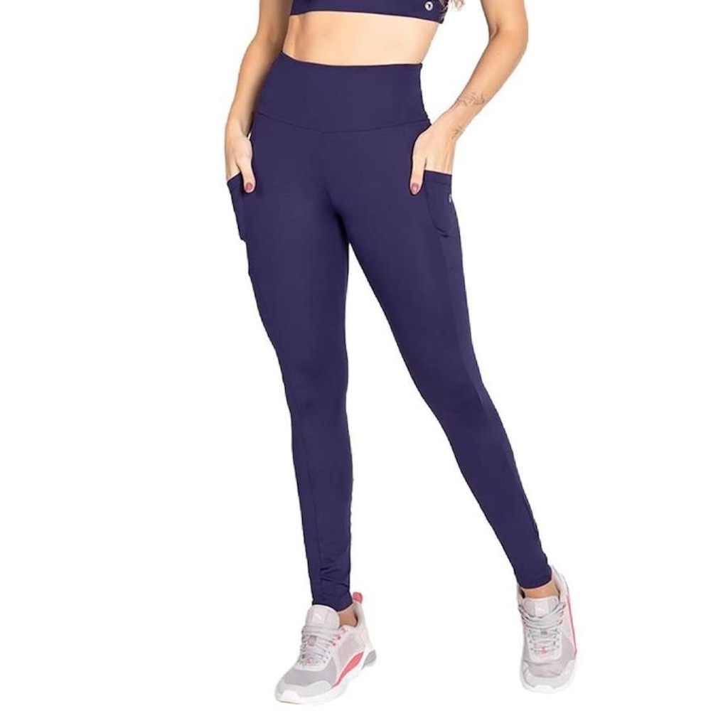 Calça Legging Trinys Soft Core F-15444 com Bolsos - Feminina