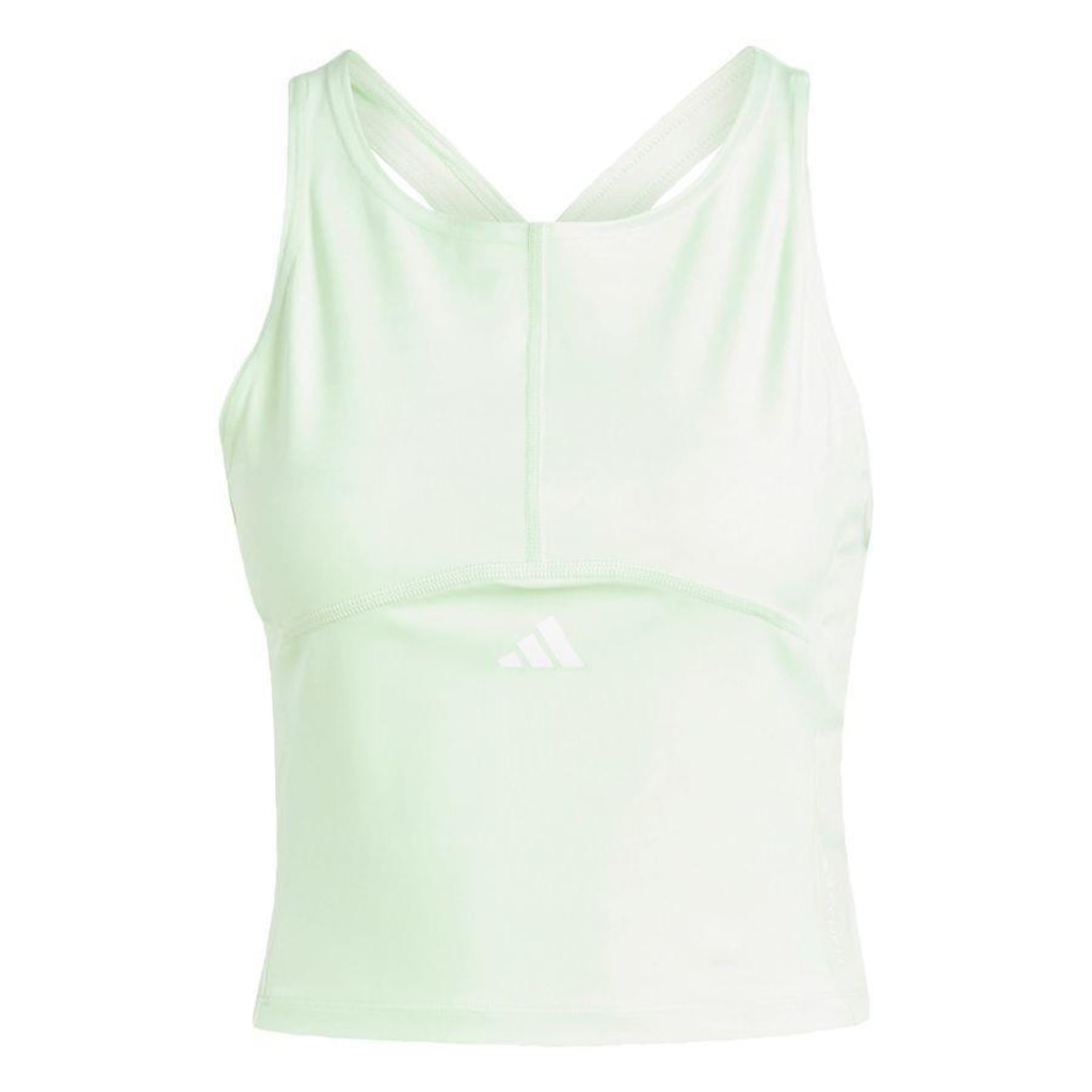 Camiseta Regata adidas Treino Cropped Estampada Techfit - Feminino - Foto 1