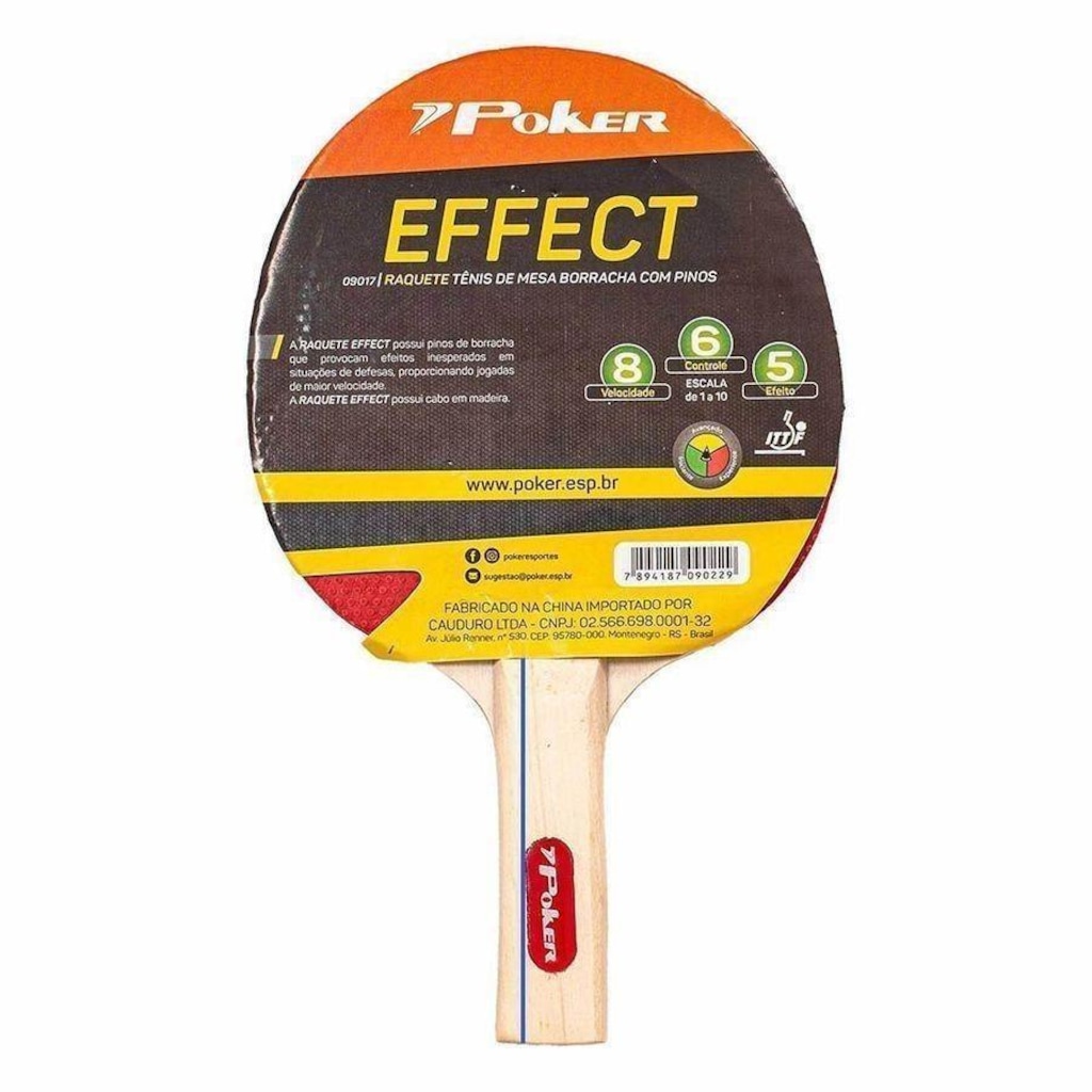 Raquete de Tênis de Mesa Poker Effect