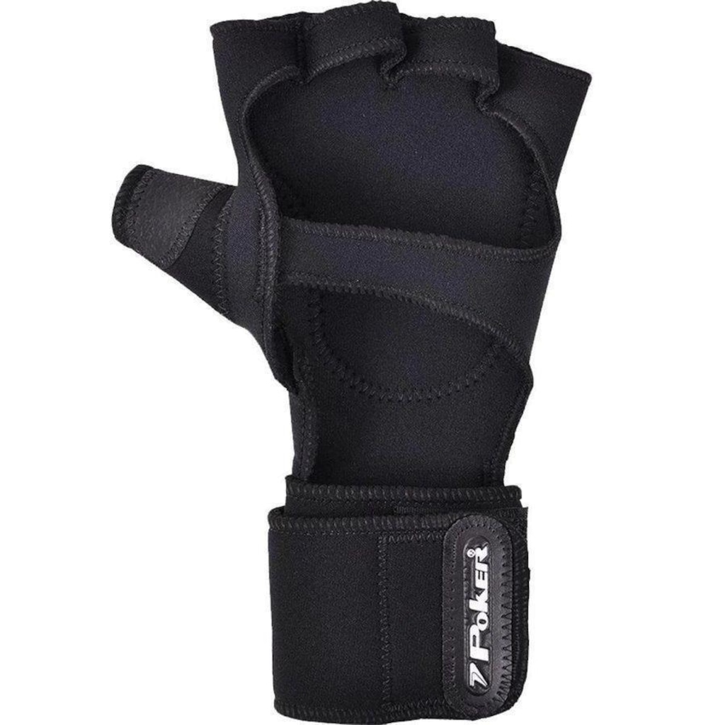 Imagem 2 do produto Luvas para Academia Poker Neoprene com Munhequeira - Adulto
