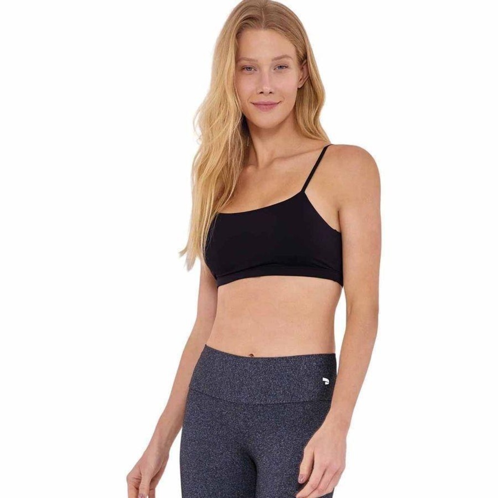 Top Fitness Alto Giro Fluxy Costas Decotada - Feminino