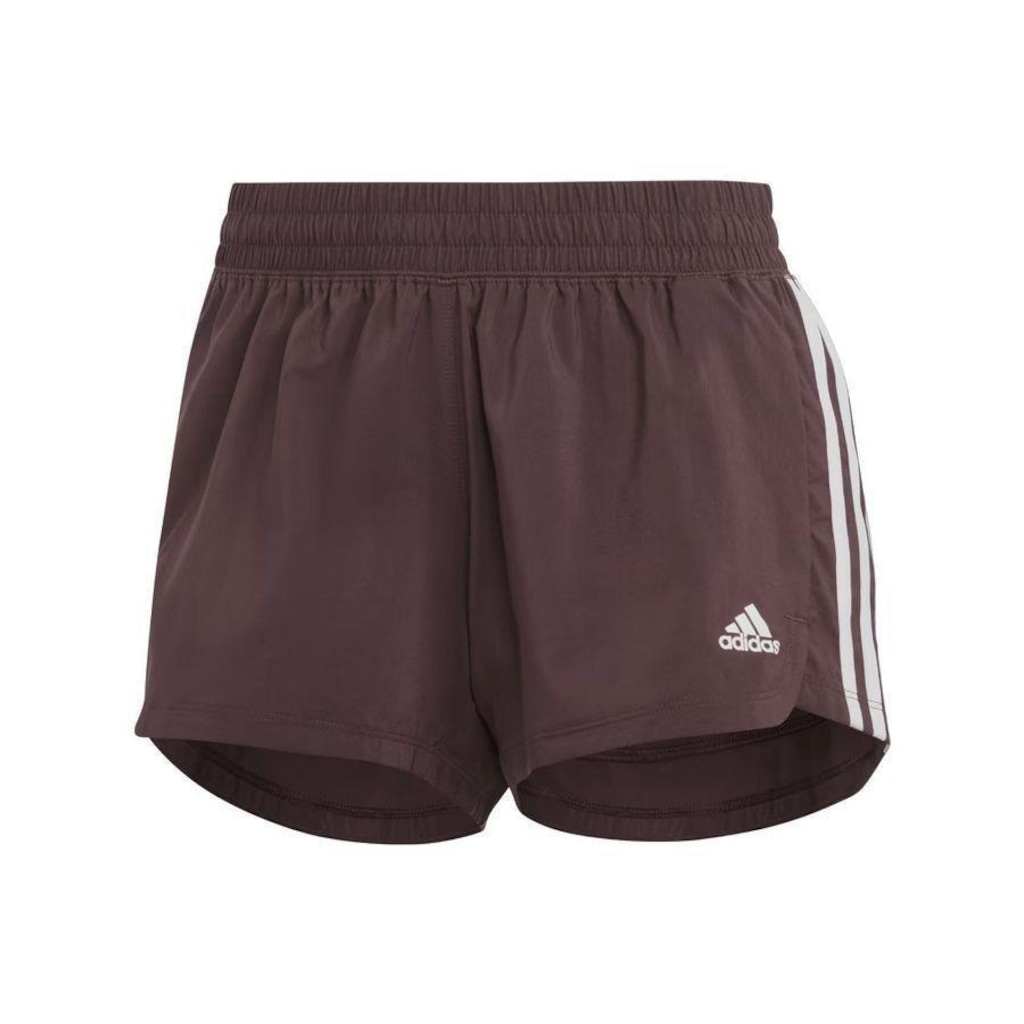 SHORTS ADIDAS PACER 3 LISTRAS - FEMININO - Foto 1