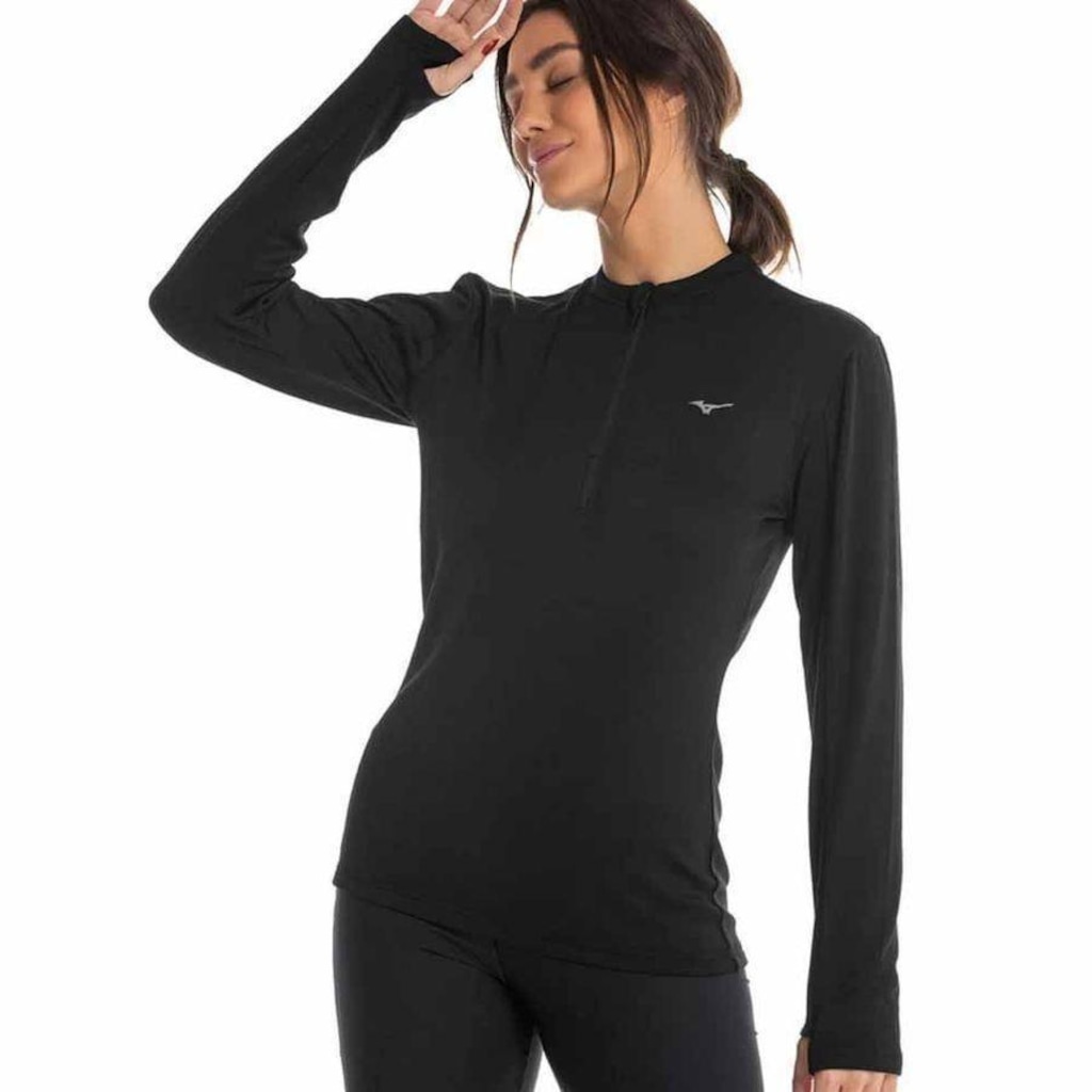 Camiseta Mizuno Manga Longa Térmica - Feminina