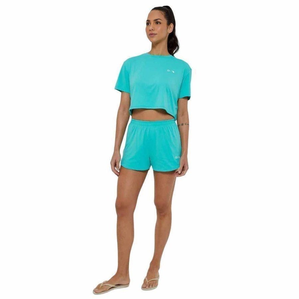 Camiseta Alto Giro Cropped Tn Ag Play Time - Feminina