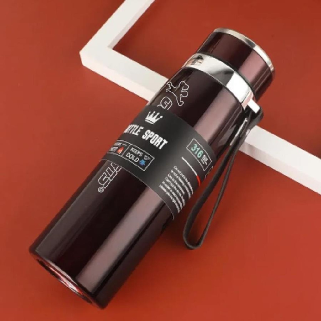 Imagem 3 do produto Garrafa Térmica Gold Sports em Aço Inoxidável 316 com Infusor - 800ml