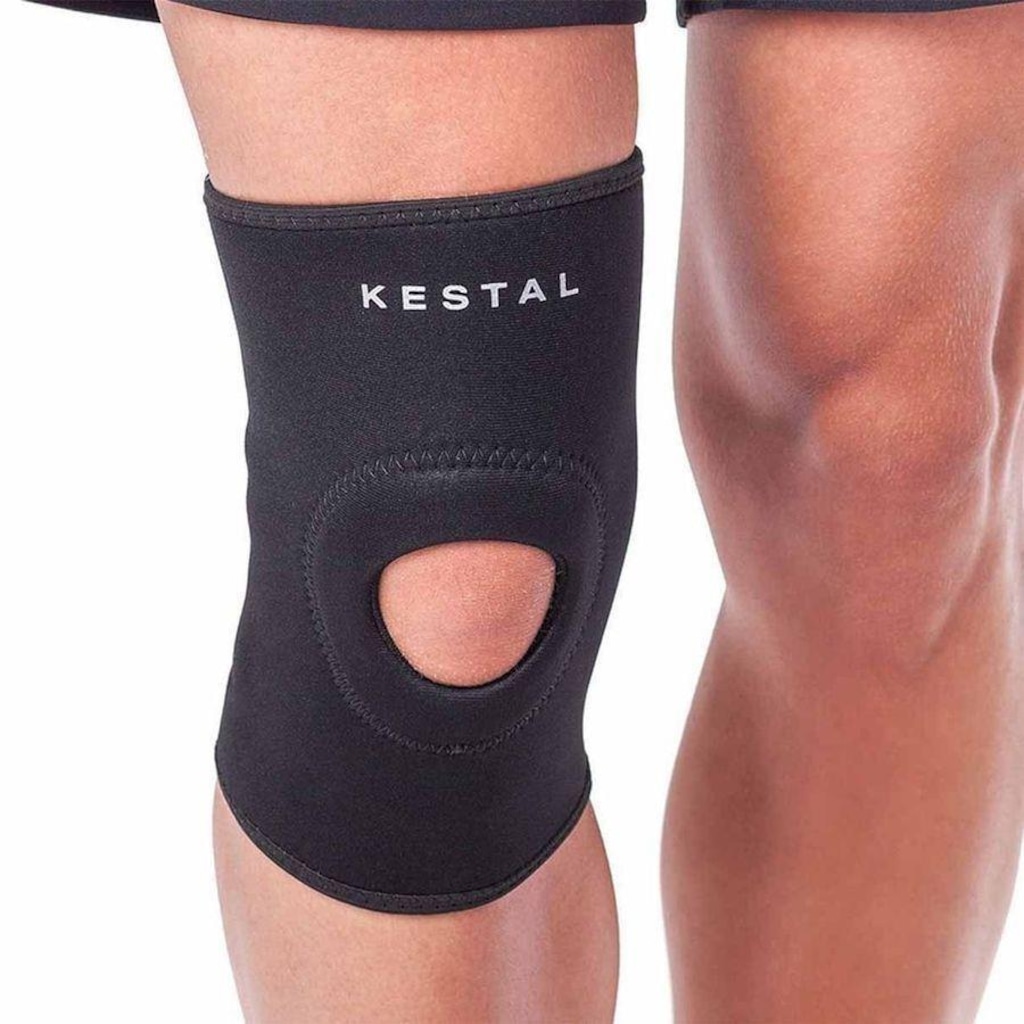 Joelheira Ortopedica Kestal com Orificio e Reforco Patelar Ksn002 - Adulto