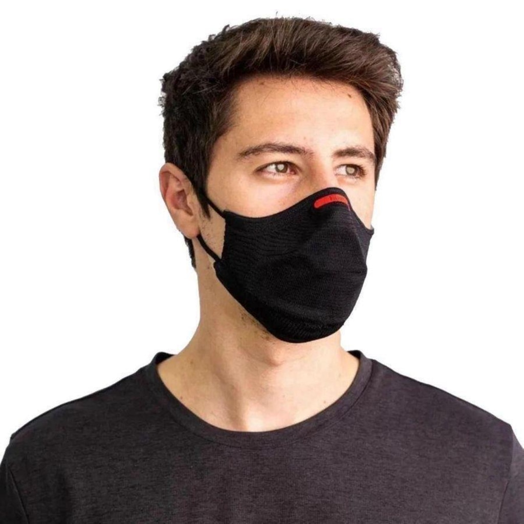 Imagem 2 do produto Kit Máscara Fiber: 1 Máscara + 30 Filtros + 1 Suporte Knit Air - Adulto