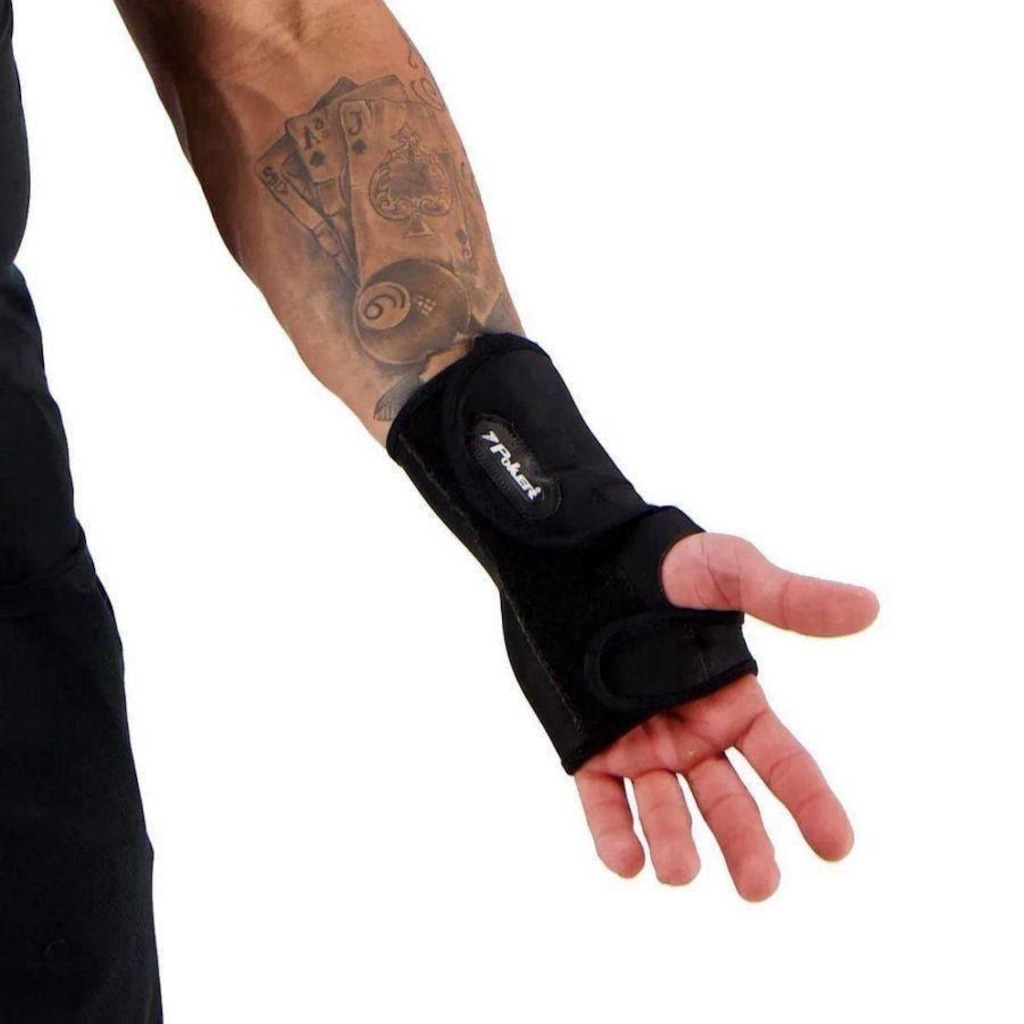 Imagem 4 do produto Munhequeira Poker C Tala Neoprene 2 Lados - Adulto