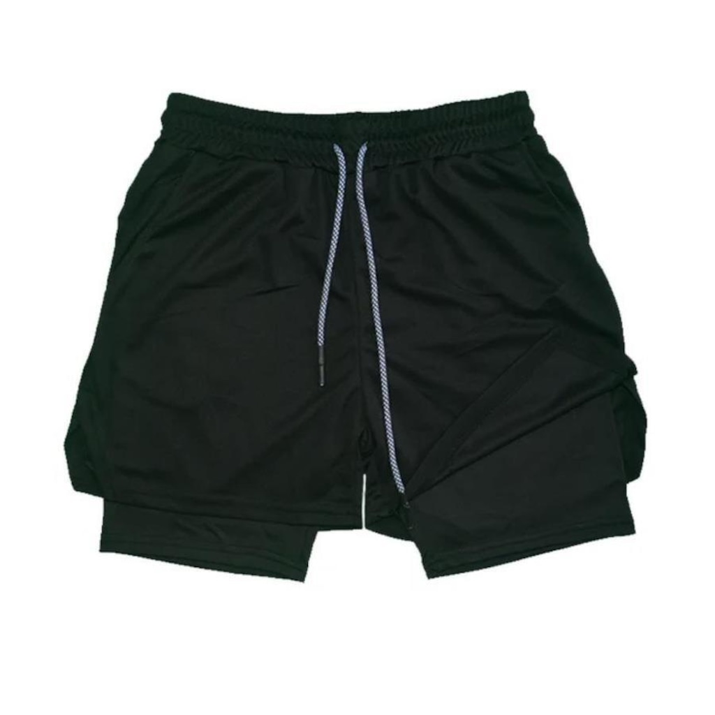 Shorts Hupana Compressão Bolso - Masculino - Foto 1