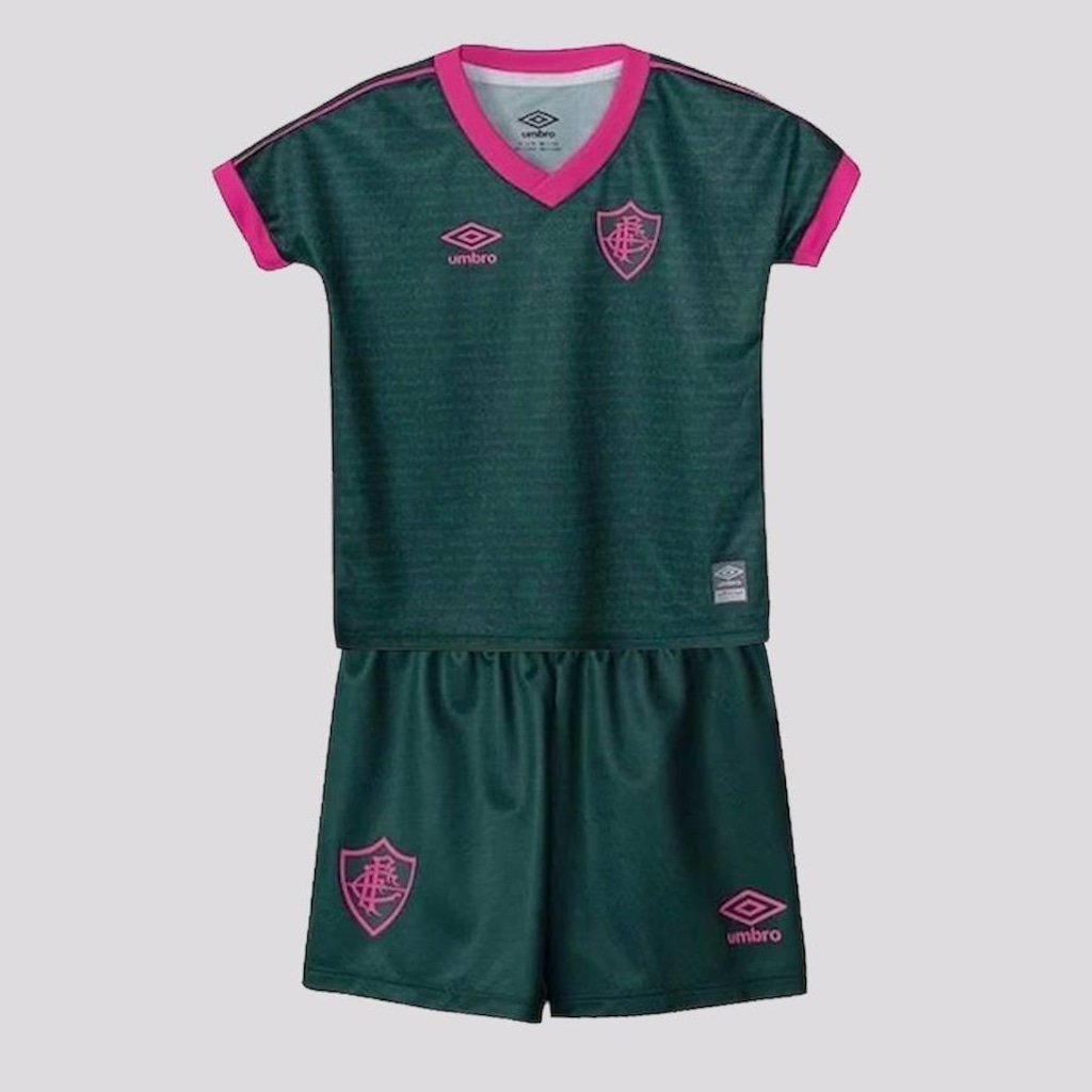 Kit de Futebol do Fluminense III 2023 Umbro - Infantil