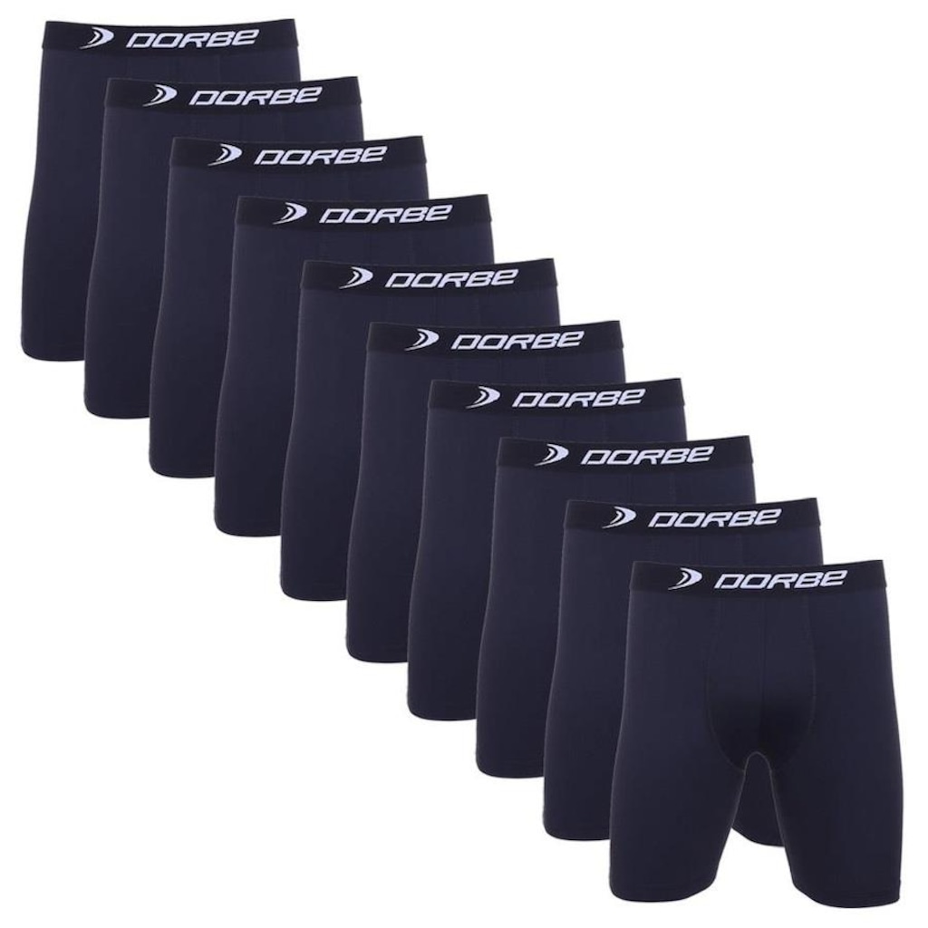 Cueca Long Leg Plus Size Poliamida Dorbe Original - 10 Unidades - Masculina
