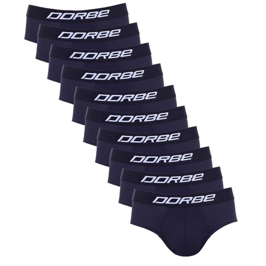 Cueca Slip Plus Size Microfibra Dorbe Original - 10 Unidades - Masculina