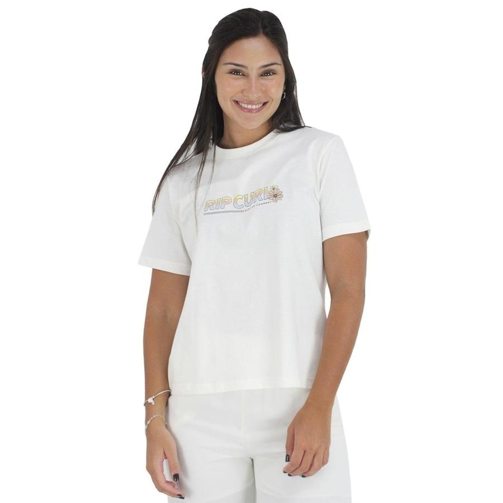 Camiseta Rip Curl Sunrise Session Bone - Feminina
