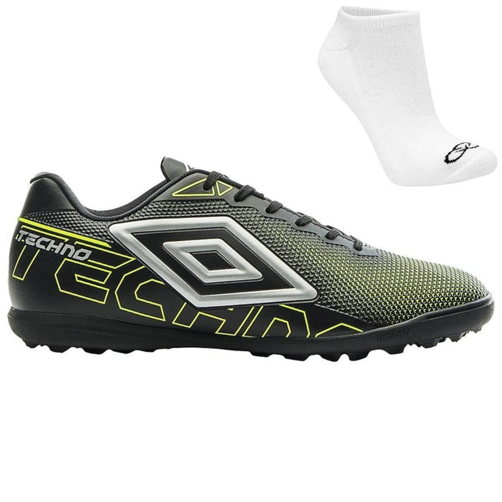 Kit Chuteira de Society Adulto Umbro Techno + Meias