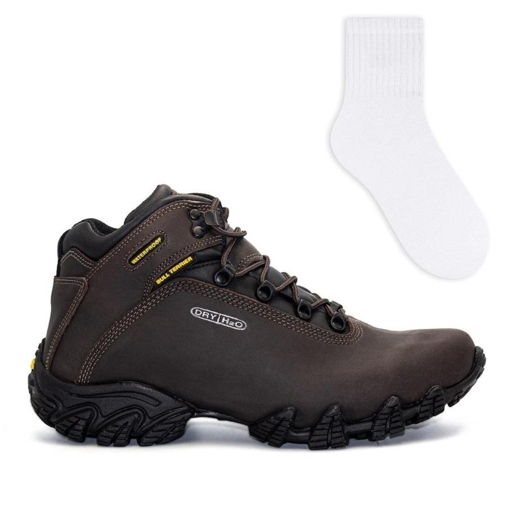 Bota Bull Terrier Alpina Dry Aventura + Meia Color Sports - Unissex - Foto 1