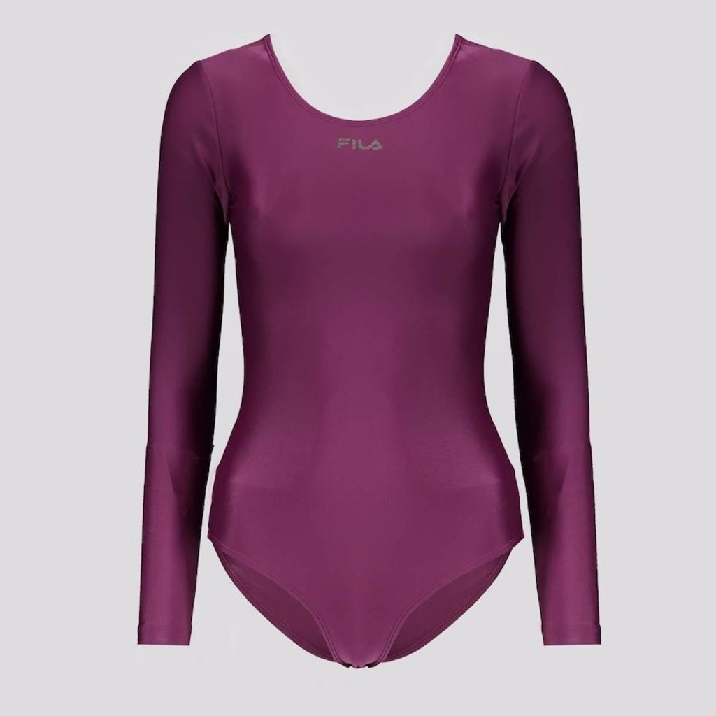 Maiô Fila Body Basic Manga Longa - Feminino - Foto 1