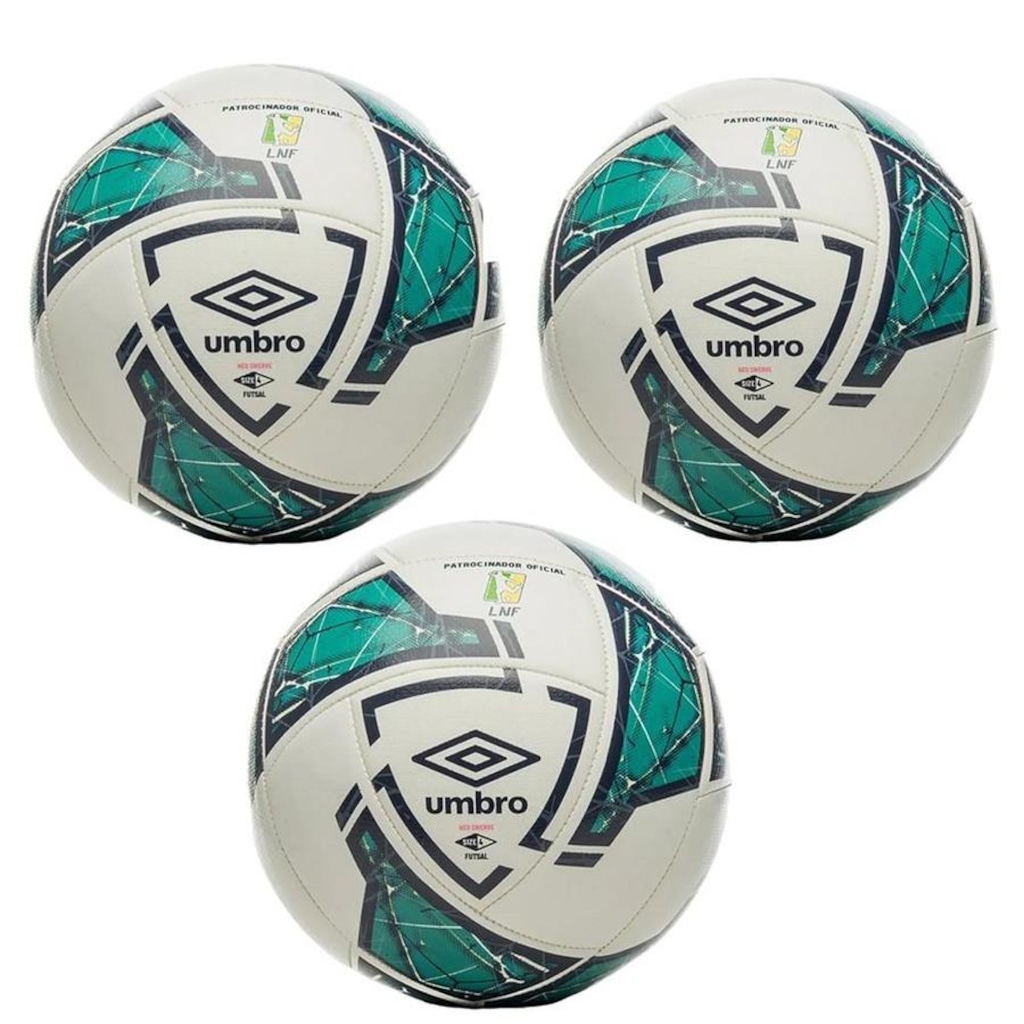 Kit de Bolas Futsal Umbro Neo Swerve Lnf - 3 unidades - Foto 1
