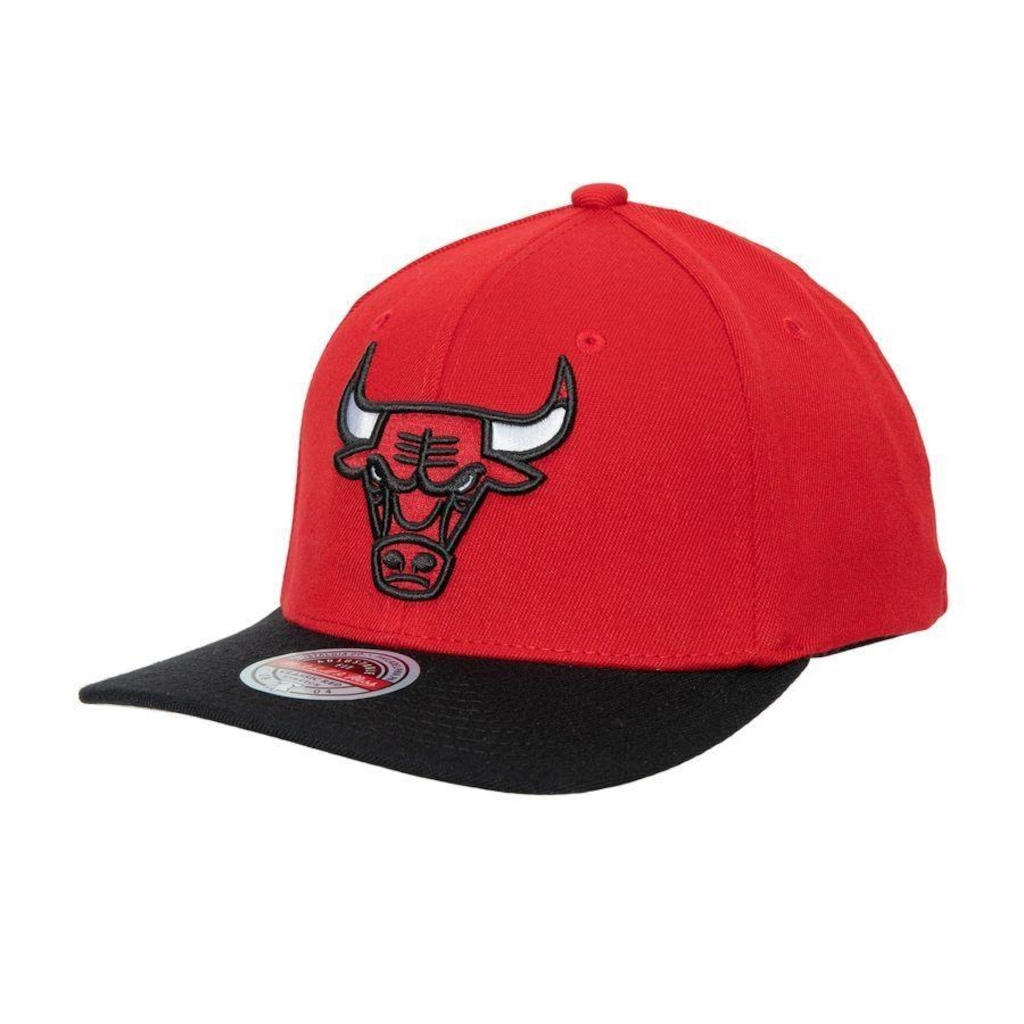 Boné Aba Curva Mitchell & Ness NBA Team 2 Tone Chicago Bulls - Adulto