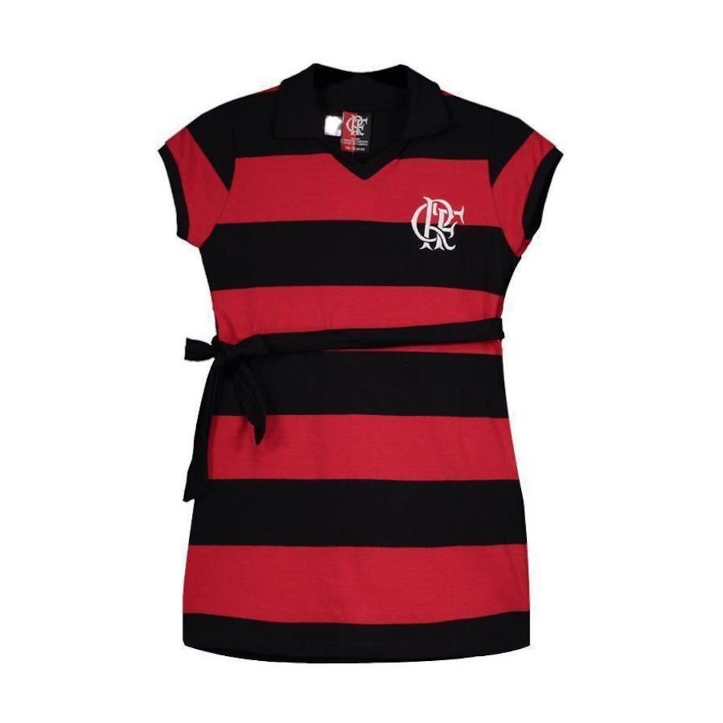 Vestido do Flamengo Braziline Milly - Infantil - Foto 1