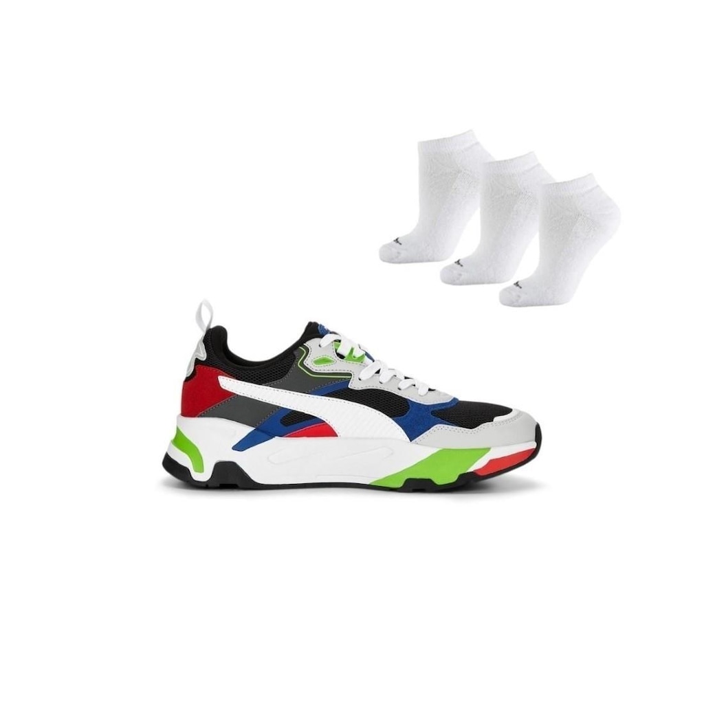 Tênis Puma Trinity + 3 Pares de Meias - Masculino - Foto 1