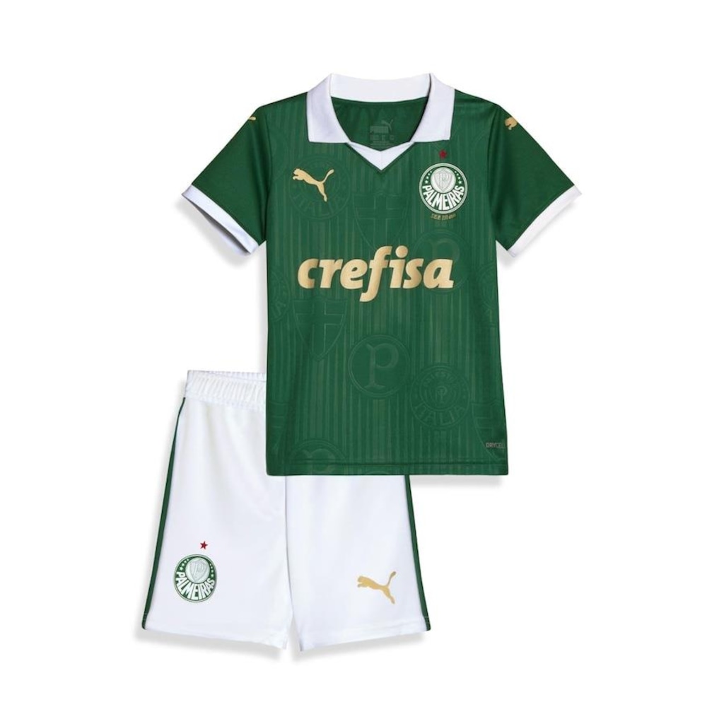 Kit Uniforme do Palmeiras Puma I 2024 - Infantil